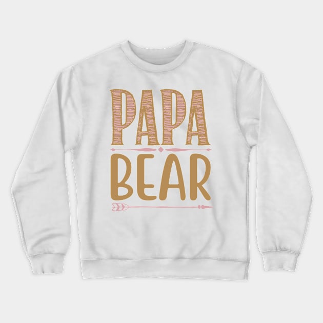 Papa Bear Crewneck Sweatshirt by TeeValley